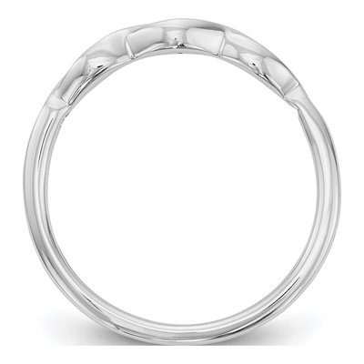 14K White Gold Diamond Wedding Band – view 2