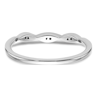 14K White Gold Diamond Wedding Band – view 5
