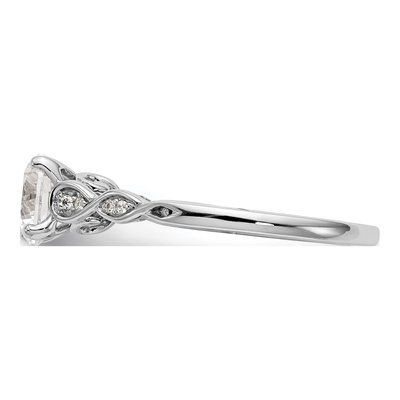 14K White Gold Diamond Engagement Engagement Ring Semi-Mount – view 4