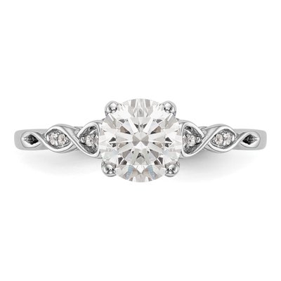14K White Gold Diamond Engagement Engagement Ring Semi-Mount – view 5