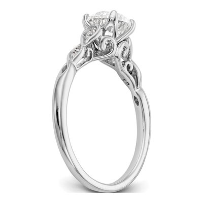 14K White Gold Diamond Engagement Engagement Ring Semi-Mount – view 7