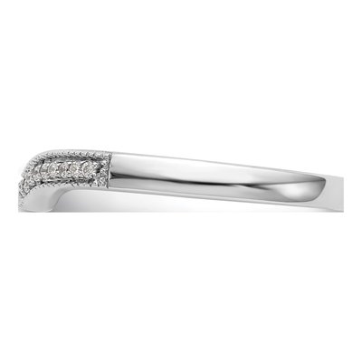 14K White Gold 1/15 ct tw Diamond Wedding Band – view 4