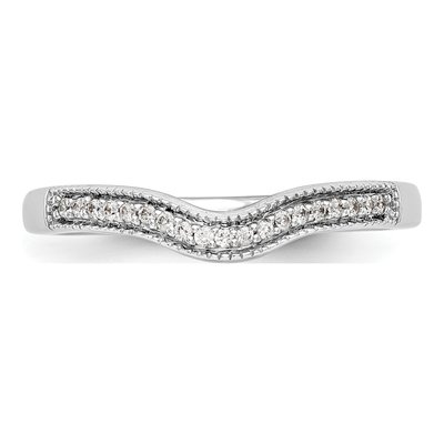 14K White Gold 1/15 ct tw Diamond Wedding Band – view 5