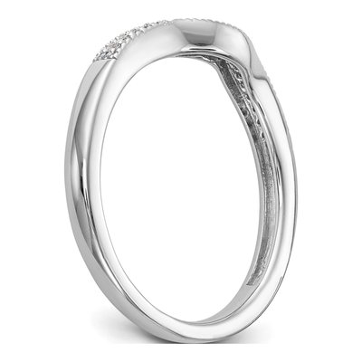 14K White Gold 1/15 ct tw Diamond Wedding Band – view 7