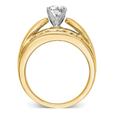 14K Yellow Gold Diamond Engagement Engagement Ring Semi-Mount – view 2