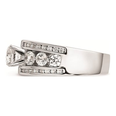 14K White Gold Diamond Engagement Ring Mounting – view 4