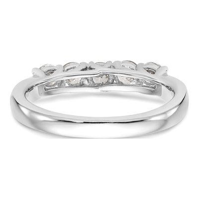 14K White Gold Diamond Wedding Band, 0.6 ctw – view 5