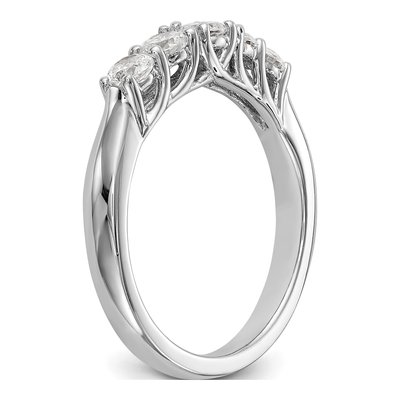 14K White Gold Diamond Wedding Band, 0.6 ctw – view 6
