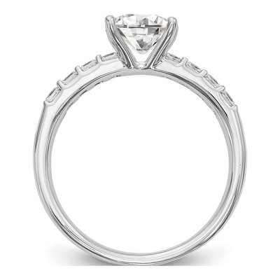 Platinum Diamond Engagement Ring Semi-Mount – view 2