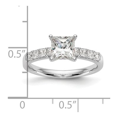 Platinum Diamond Engagement Ring Semi-Mount – view 4
