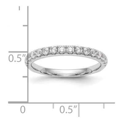 14K White Gold 1/2 ct tw Lab-Grown Diamond Wedding Band – view 7