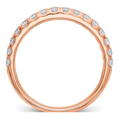 14K Rose Gold 1/2 ct tw Lab-Grown Diamond Wedding Band – view 2