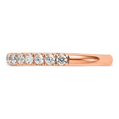 14K Rose Gold 1/2 ct tw Lab-Grown Diamond Wedding Band – view 3