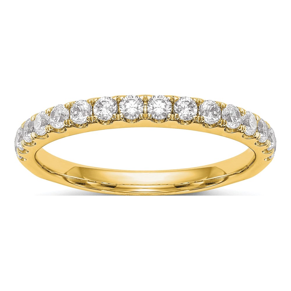 14K Yellow Gold 1/2 ct tw Lab-Grown Diamond Wedding Band