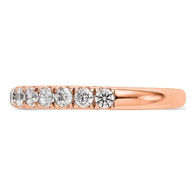 14K Rose Gold 3/4 ct tw Lab-Grown Diamond Wedding Band – view 4