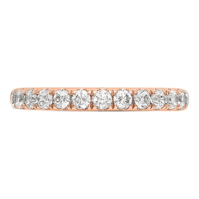 14K Rose Gold 3/4 ct tw Lab-Grown Diamond Wedding Band – view 5