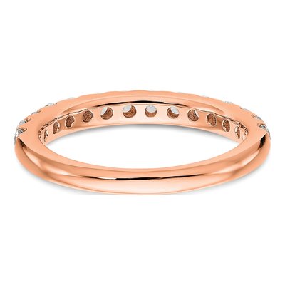 14K Rose Gold 3/4 ct tw Lab-Grown Diamond Wedding Band – view 6
