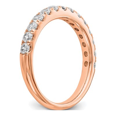 14K Rose Gold 3/4 ct tw Lab-Grown Diamond Wedding Band – view 7