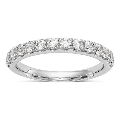 14K White Gold 3/4 ct tw Diamond Wedding Band