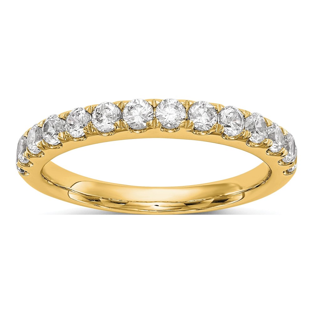 14K Yellow Gold 3/4 ct tw Lab-Grown Diamond Wedding Band
