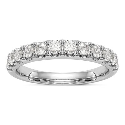 14K White Gold 7/8 ct tw Lab-Grown Diamond Wedding Band