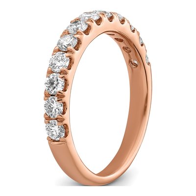 14K Rose Gold 7/8 ct tw Lab-Grown Diamond Wedding Band – view 7