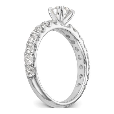 14K White Gold Lab-Grown Diamond Peg Engagement Engagement Ring Semi-Mount – view 7