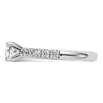 14K White Gold Diamond Engagement Engagement Ring Semi-Mount – view 4