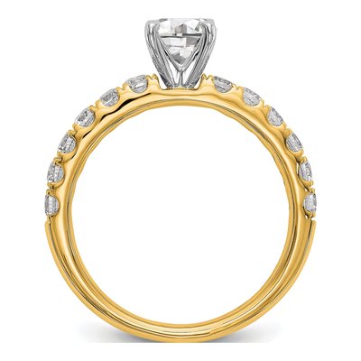 14K Yellow Gold Lab-Grown Diamond Engagement Engagement Ring Semi-Mount – view 3