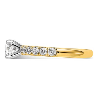 14K Yellow Gold Lab-Grown Diamond Engagement Engagement Ring Semi-Mount – view 4