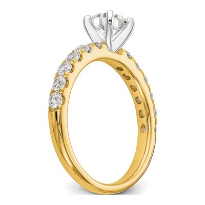 14K Yellow Gold Lab-Grown Diamond Engagement Engagement Ring Semi-Mount – view 7