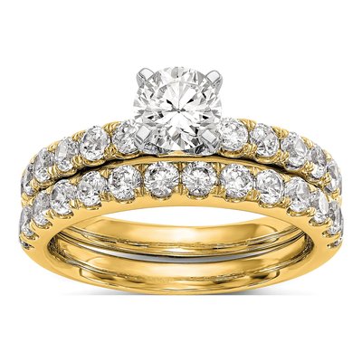 14K Yellow Gold Lab-Grown Diamond Engagement Engagement Ring Semi-Mount – view 8