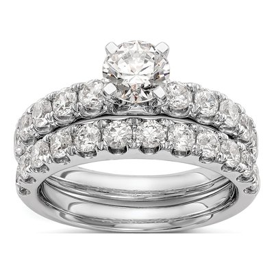 14K White Gold Diamond Engagement Engagement Ring Semi-Mount – view 8