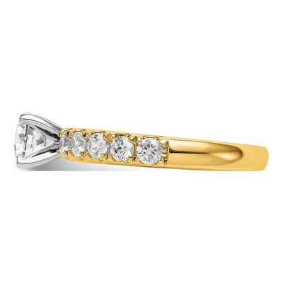 14K Yellow Gold Lab-Grown Diamond Engagement Engagement Ring Semi-Mount – view 3
