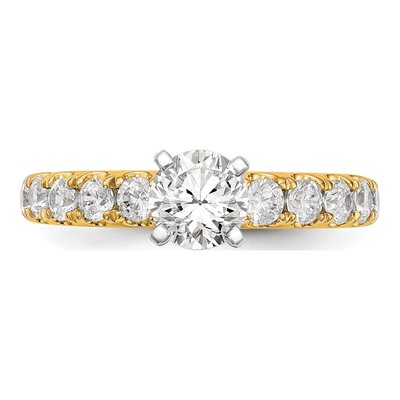 14K Yellow Gold Lab-Grown Diamond Engagement Engagement Ring Semi-Mount – view 4