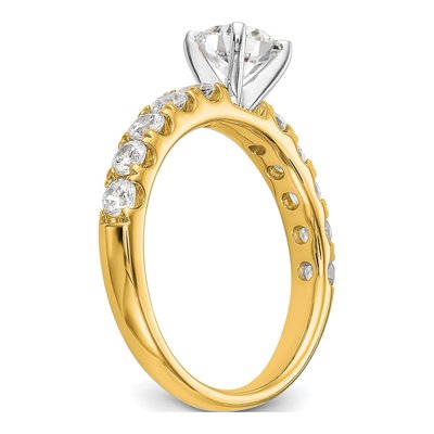 14K Yellow Gold Lab-Grown Diamond Engagement Engagement Ring Semi-Mount – view 6