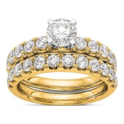 14K Yellow Gold Lab-Grown Diamond Engagement Engagement Ring Semi-Mount – view 7