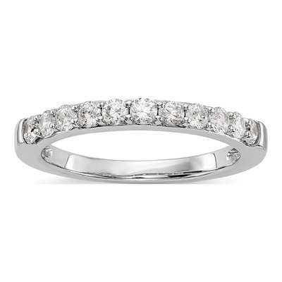 14K White Gold 1/2 ct tw Diamond Wedding Band