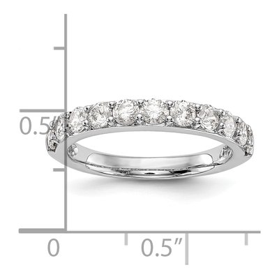 14K White Gold 1 ct tw Diamond Wedding Band – view 6