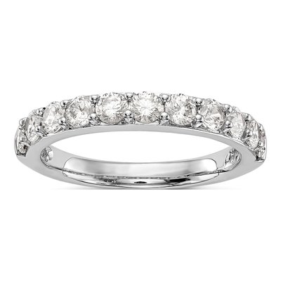 14K White Gold 1 ct tw Diamond Wedding Band