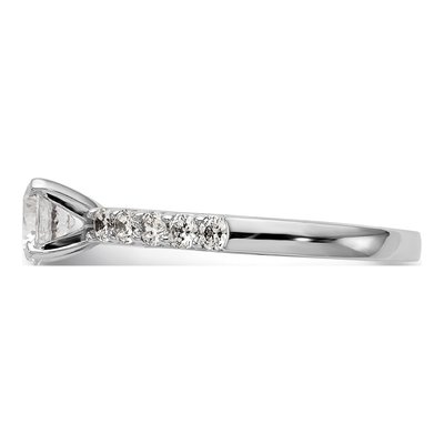 14K White Gold Diamond Engagement Engagement Ring Semi-Mount – view 3