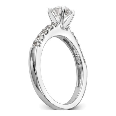 14K White Gold Diamond Engagement Engagement Ring Semi-Mount – view 6
