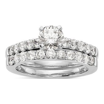 14K White Gold Diamond Engagement Engagement Ring Semi-Mount – view 7