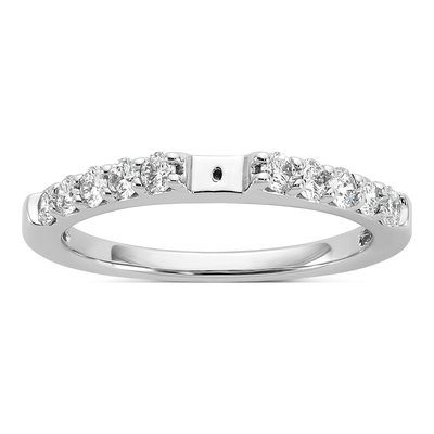 14K White Gold Diamond Engagement Engagement Ring Semi-Mount