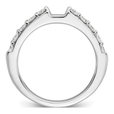 14K White Gold Engagement Ring Mounting – view 2