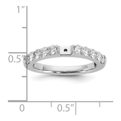 14K White Gold Engagement Ring Mounting – view 3