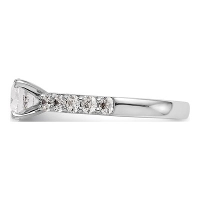 14K White Gold Engagement Ring Mounting – view 4