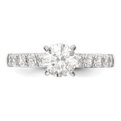 14K White Gold Engagement Ring Mounting – view 5