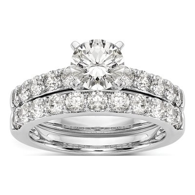 14K White Gold Engagement Ring Mounting – view 8