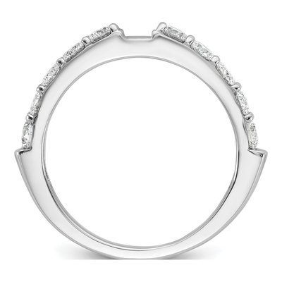 14K White Gold Peg Set Engagement Ring Mounting – view 3
